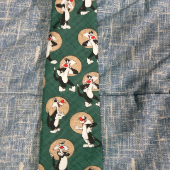 LOONEY TUNES SYLVESTER NECKTIE - Picture 1 of 2